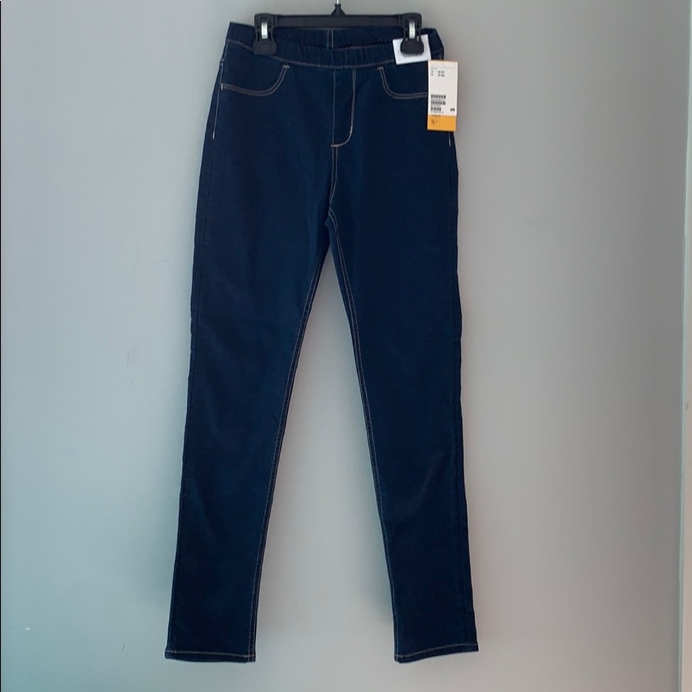 Girls dark wash jeggings
